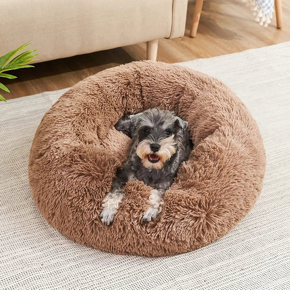 Large Round Plush Bed