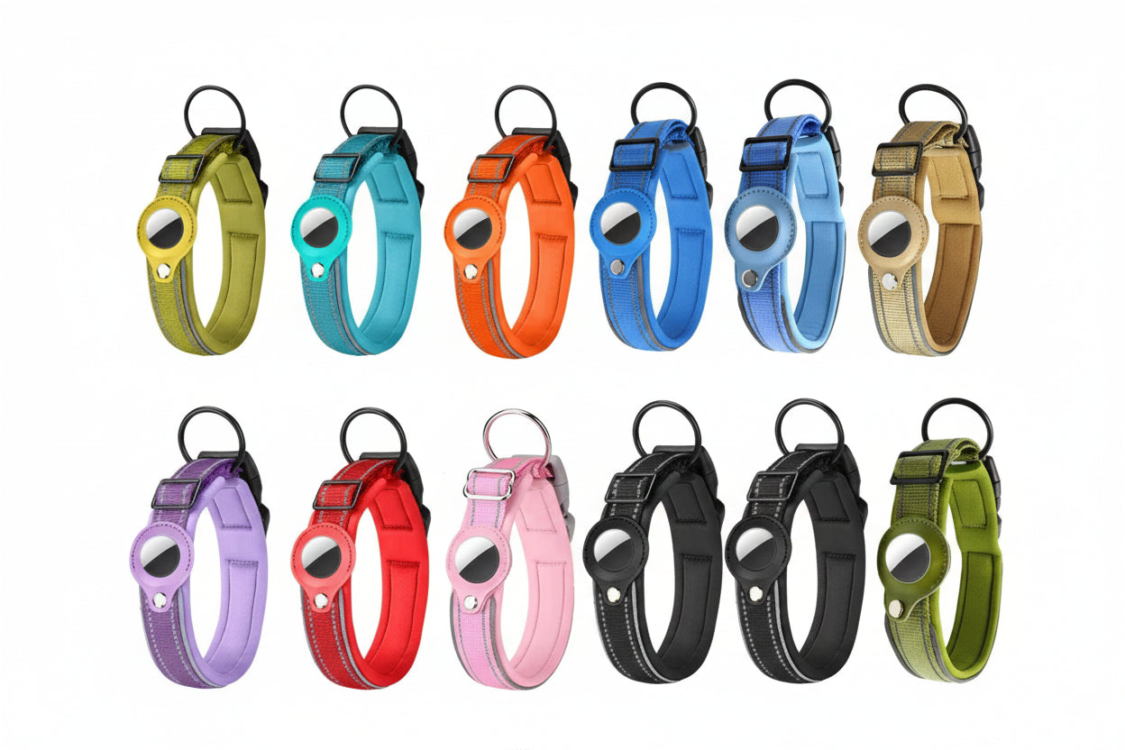 Reflective AirTag Dog Collar